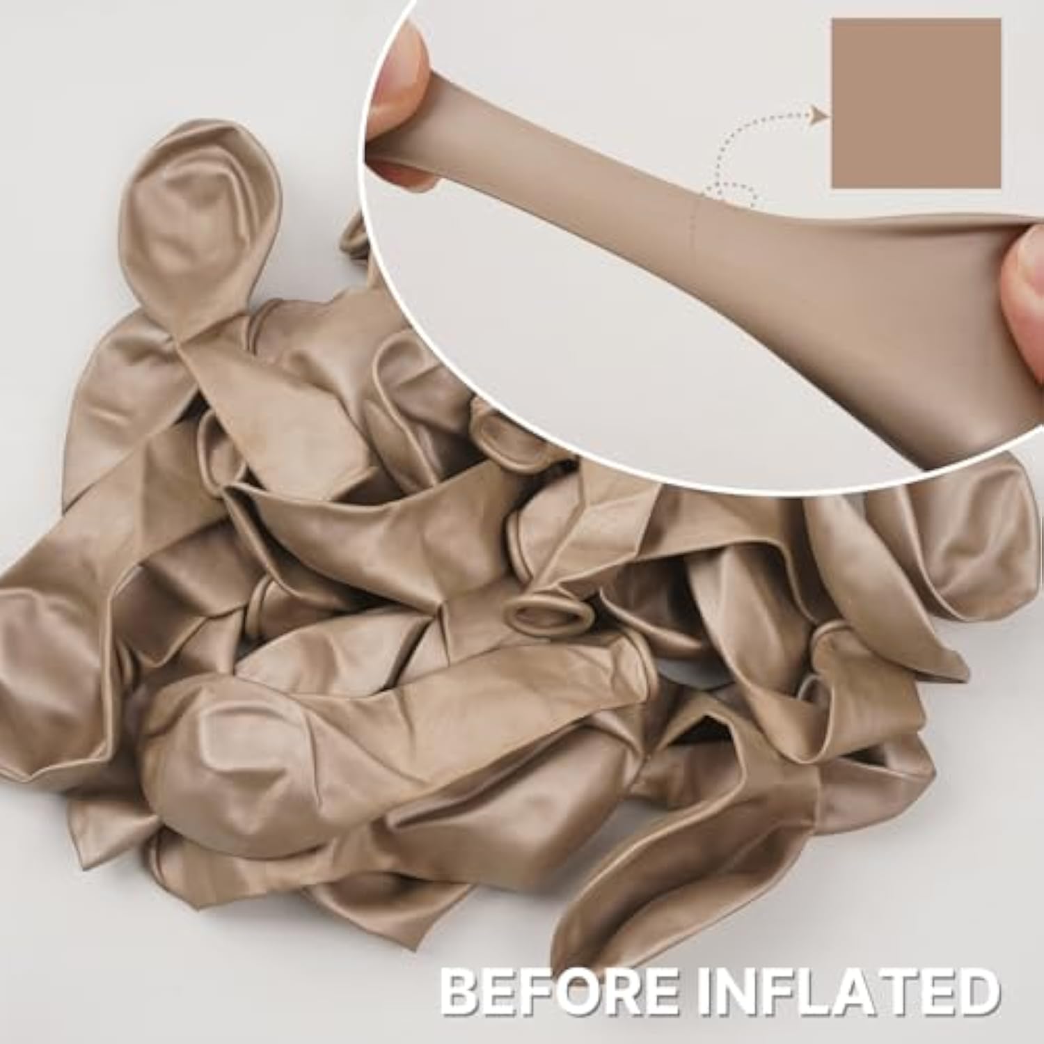 Metallic Champagne Gold Balloons, 50 Pcs 12 Inch Champagne Gold Metall