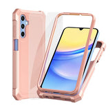 for  Galaxy A26 Case with Screen Protector, Galaxy A17 5G Dual Layer Phone Case, Shockproof Corners TPU Bumper, Slim Silicone, Rugged