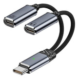 Usb C Splitter, Dual Usb C Headphone And Charger Adapter Audio Dongle Cable With Pd 100W Fast Charging For Iphone 16/15 Series, Ipad, Macbook, Galaxy S24/S23 And More (Grey)