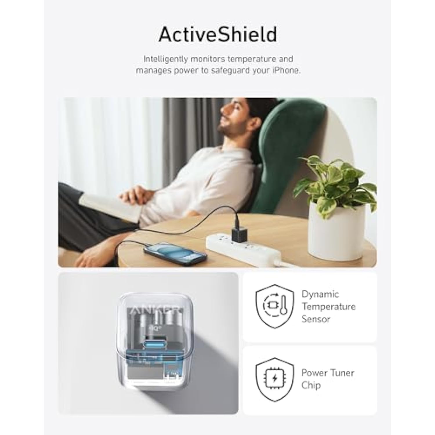 20W USB C Charger Block, Compact Fast Charger for iPhone 15 & Galaxy