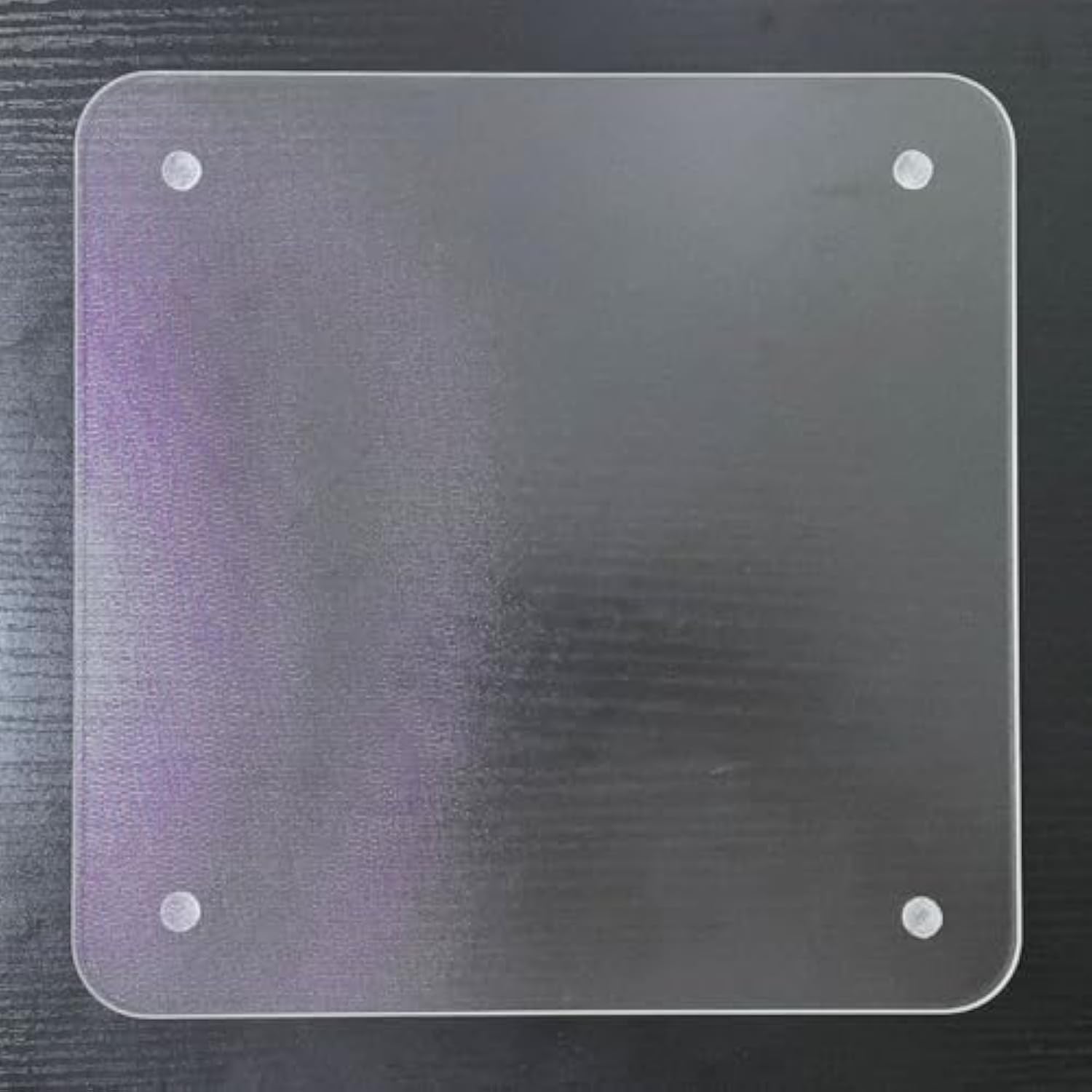 Computer Office Waterproof Durable Gaming Non-Slip Transparent Hard Ultra-Smooth Square Glass Mouse Pad