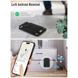 Magsafe Wallet for iPhone 12-16 Magnetic Tracker RFID Card Holder Black