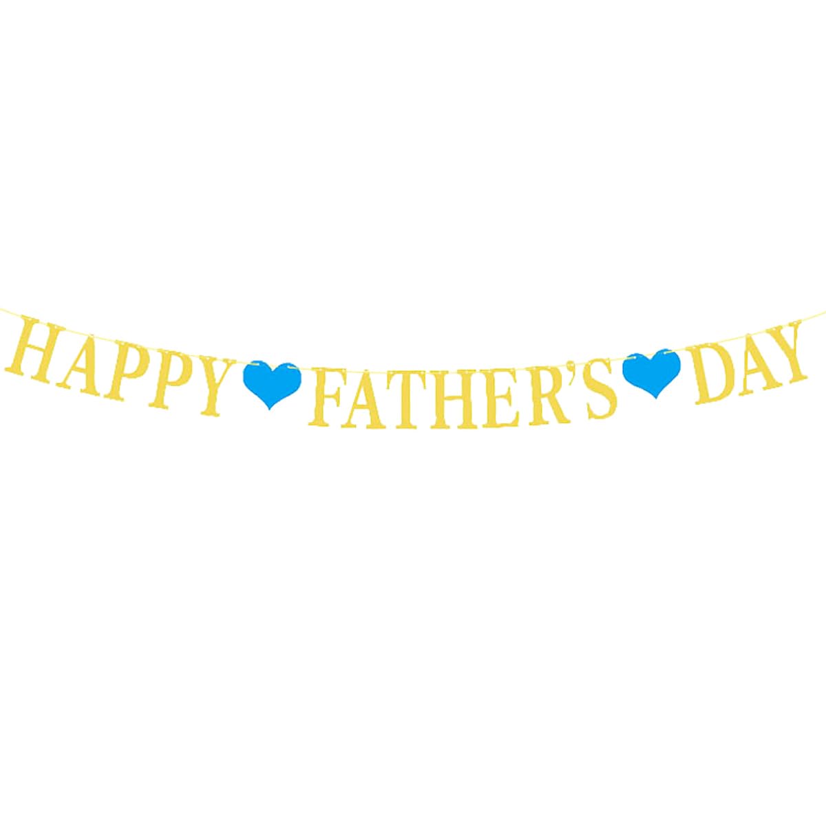 Happy Fathers Day Banner Gold Fathers Day Banner for Fathers Day Decorations Home Office Walls Fireplaces Background Photography