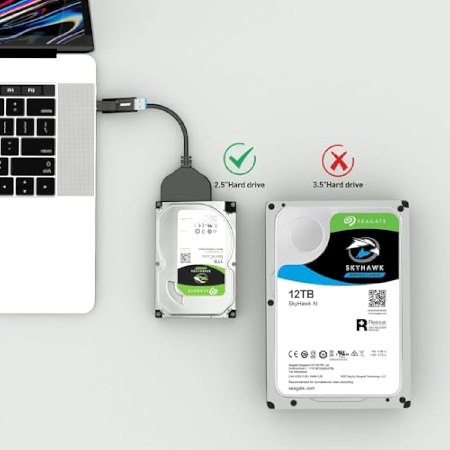 BENFEI SATA to USB Cable, BENFEI USB 3.0 to SATA III Hard Driver Adapter Compa