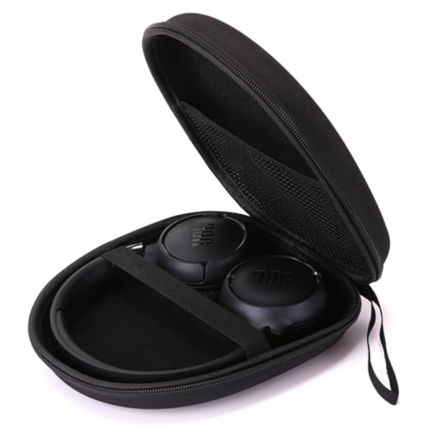 Universal Headphone Case Compatible With Jbl Tune 510Bt 720Bt, Sony Wh-Ch 720N/Wh-Ch520, Soundcore Q20/Q30 Beribes Kvidio Tozo Etc, 1680D Oxford Travel Carrying Hard Shell Case Black