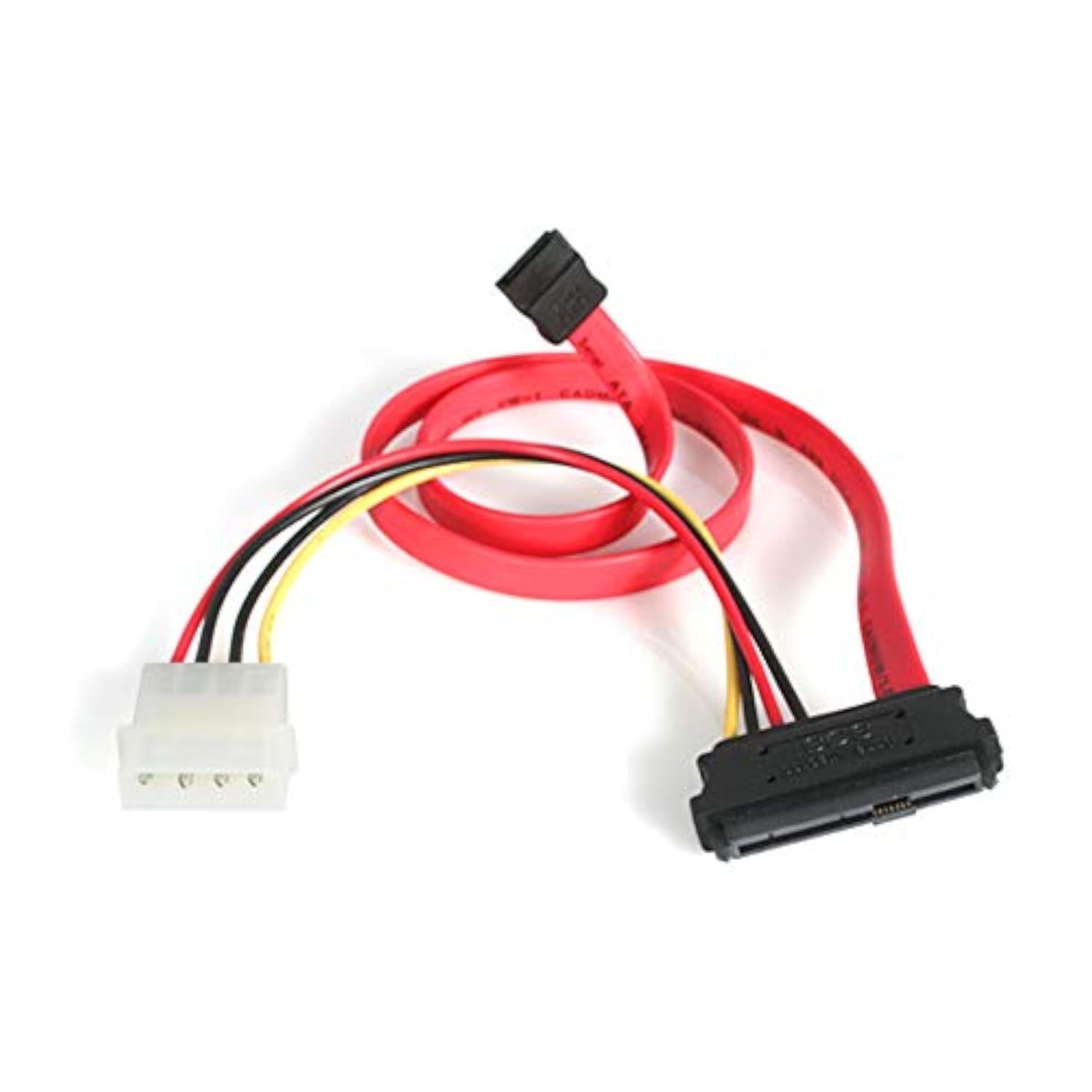 StarTech.com 18in SAS 29 Pin to SATA Cable with LP4 Power - 18in SAS 29 pin to