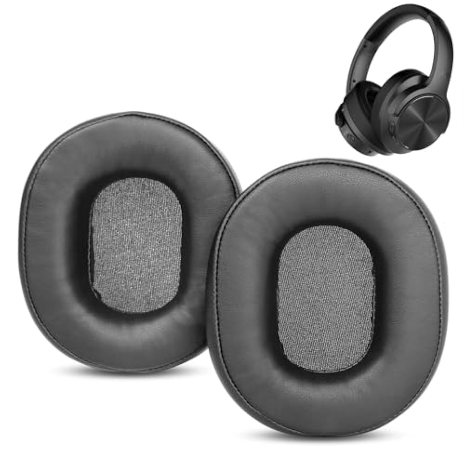 Professional Replacement Earpads Cushion Compatible With Mixcder E9 E9 Headphone Ear Pads With Skin-Friendly Leather And Memory Foam