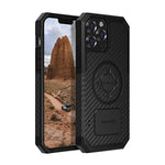 Rokform - iPhone 13 Pro Max Case, Rugged Series, Dual Magnet Plus MagSafe Compatible, Magnetic Protective Apple Gear, iPhone Cover with RokLock Twist Lock, Drop Tested Armor (Black)