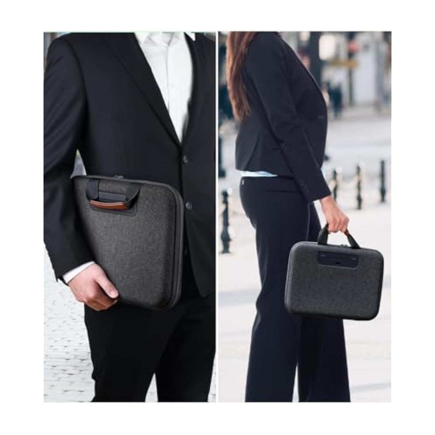 Laptop Case, Laptop Sleeve Bag 14 Inch, Water Resistant Computer Cases For Laptops, Multiple Lap Desk For Men Women, Compatible With Mackbook Air, Lenovo, Hp, Dell, Asus Notebook (Dark Grey)
