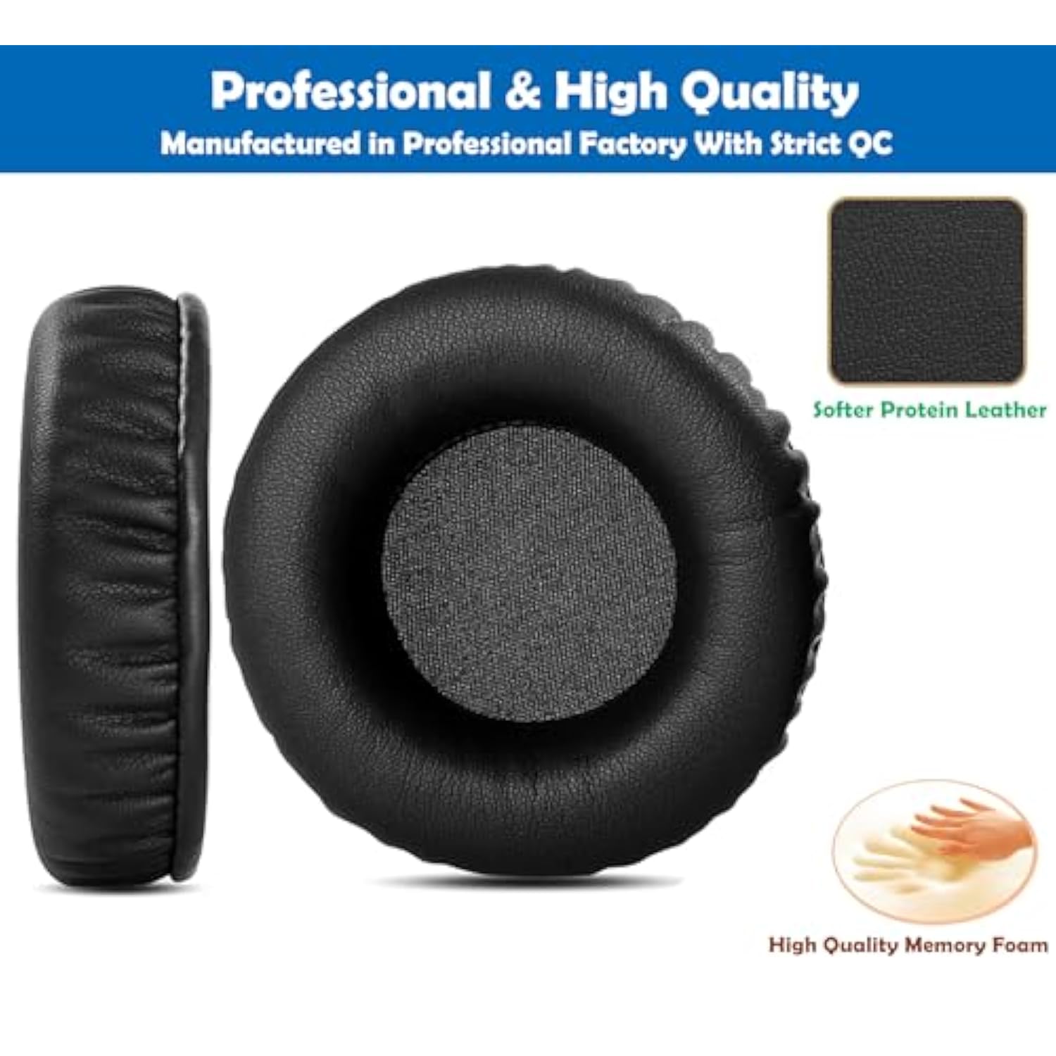 Dt240 Ear Pads Ear Cushions Replacement Compatible With Beyerdynamic Dt240 Dt 240 Dt-240 Pro Headphone Ear Pads With Comfortable Leather And Memory Foam