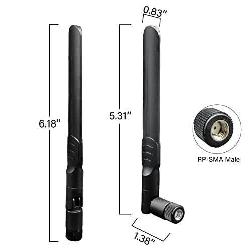 Dual Band Wifi Antenna Bluetooth Antenna For Pc - 2 Pack
