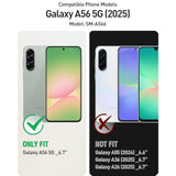 Guardian Case For Samsung Galaxy A56 5G, [2 Front Frame] [20 Ft Mil-Grade Drop Tested] Full-Body Hybrid Shockproof Cover With Built-In Screen Protector, Black/Clear