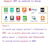 Is Not Compatible With Iphone/Ipad/Mac,80Mm Bluetooth Portable Thermal Receipt Printer,Only Compatible With Android/Windows,3 Inch Ticket Wireless Android Bill Invoice Printer For Small Business