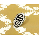 12 Pieces Sidewinder Snake Oval Metal Shank Buttons. 25Mm (1 Inch) (An