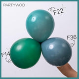 Slate Blue Balloons 100 Pcs Different Sizes Of 18 12 10 5 Inch Dusty Blue Green Boho Dark Teal Balloon Arch Kit Garland For Graduation Baby Shower Birthday Party Decorations Blue-F22