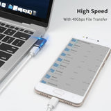 Right Angle Usb C Adapter For Usb 4 Cable, 40Gbps Usb 4 Cable Adapter, 8K Vide