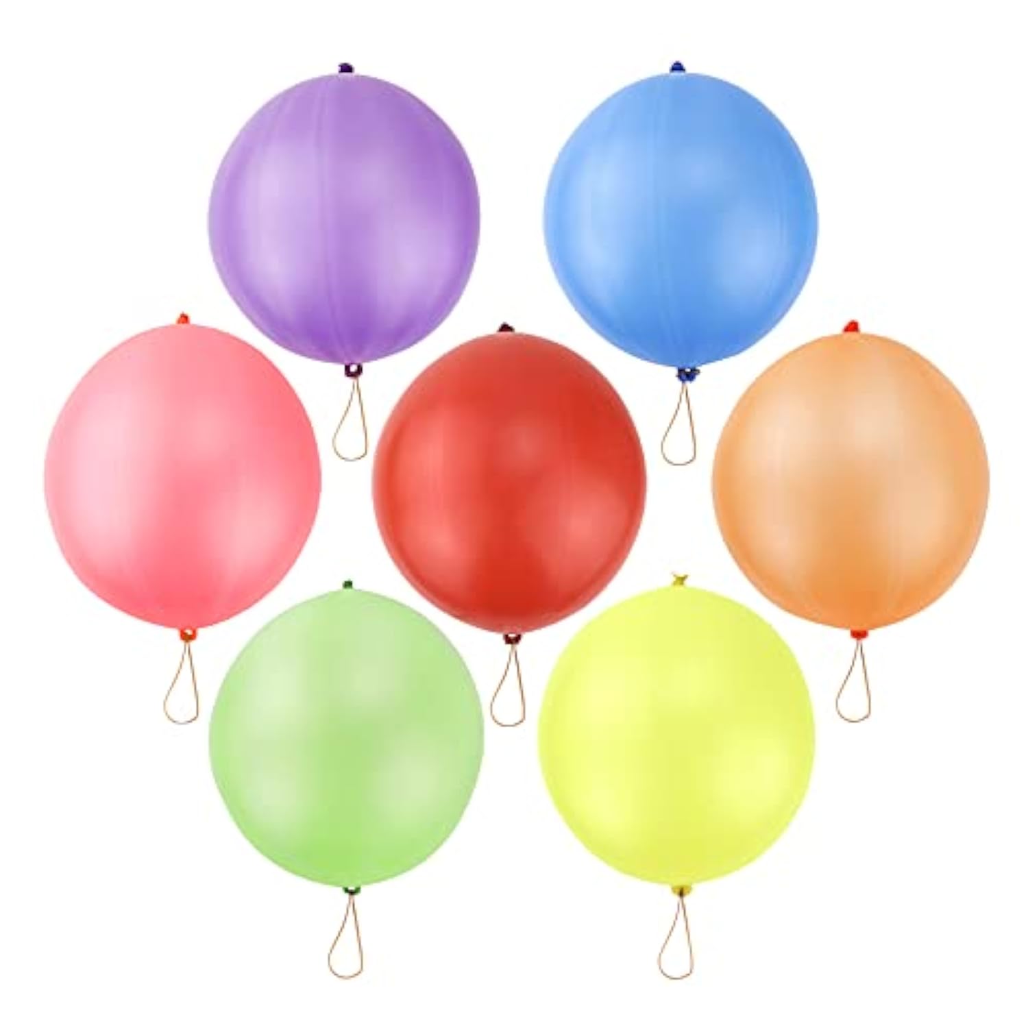 80 Punch Balloons, Kids Party Favors Heavy-Duty Neon Bounce Balloons