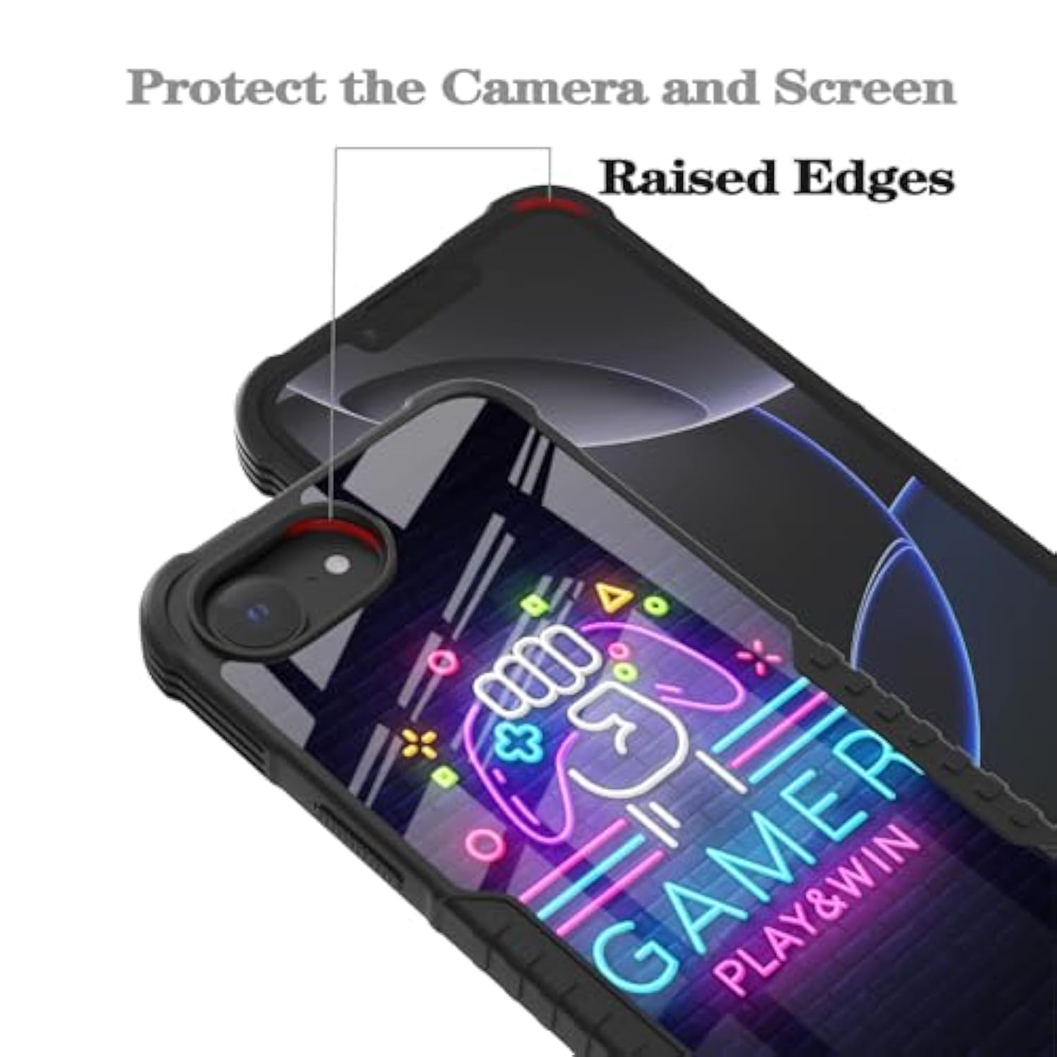 For Iphone 16E Case Game Win Design For Boys Kids Men, Gamer Play Easter [Shockproof Bumper] [Anti-Scratch] [Anti-Slip] Heavy Duty Protection Cover For Iphone Se 2025 / Se 4