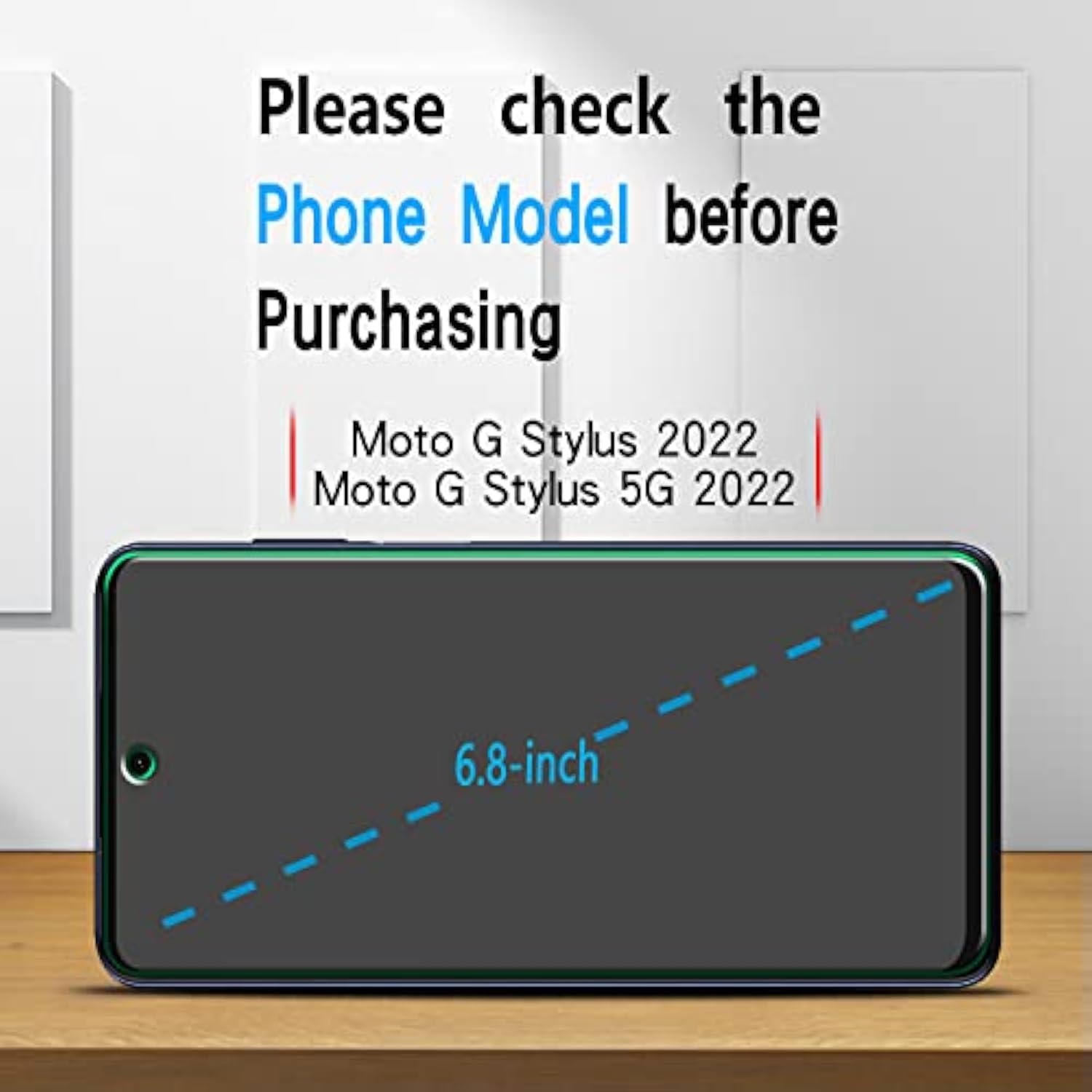 [3 Pack Screen Protector For Motorola Moto G Stylus 2022, Moto G Stylus 5G 2022 [Not Fit For 2021/2020 Version] Tempered Glass, Bubble Free, Anti Scratch, Case Friendly