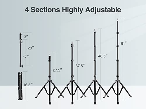 81" Tall Flexible Tripod Stand for iPhone with 17in Adjustable Gooseneck with Remote Compatible with iPhone 13 Pro Max / 13 Pro / 12 Pro Max, Android