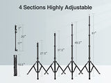 81" Tall Flexible Tripod Stand for iPhone with 17in Adjustable Gooseneck with Remote Compatible with iPhone 13 Pro Max / 13 Pro / 12 Pro Max, Android