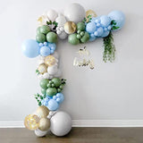 Sage Green And Blue Balloon Garland Kit With Arch Kit, 18 10 5 Inch Ba