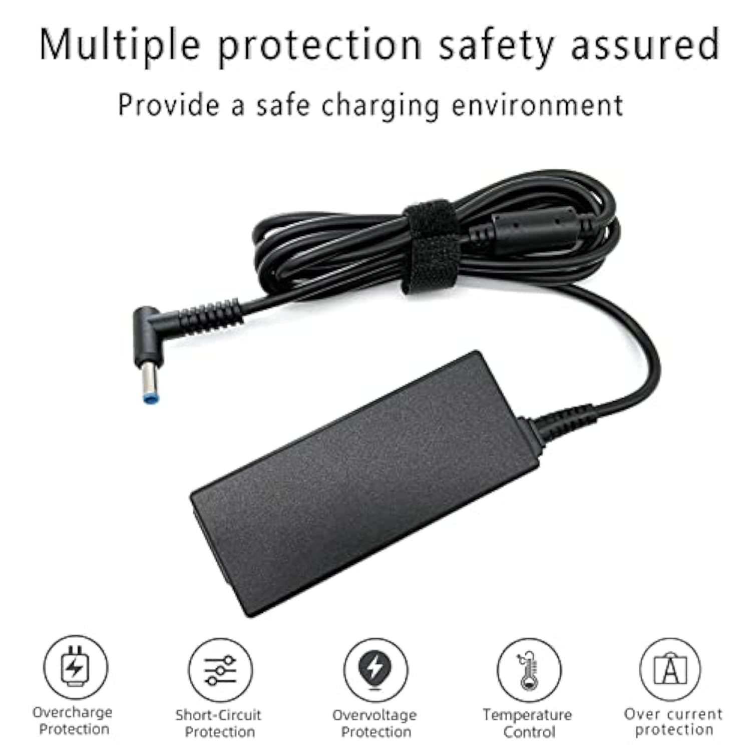45W 19.5V 2.31A For Hp Laptop Charger Blue Tip, Hp Pavilion X360 11 13 15, Zbo
