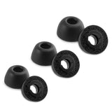 Replacement Foam Ear Tips For Asus Rog Cetra True Wireless Earbuds, Ultimate Comfort, 3 Pairs (S/M/L, Black)