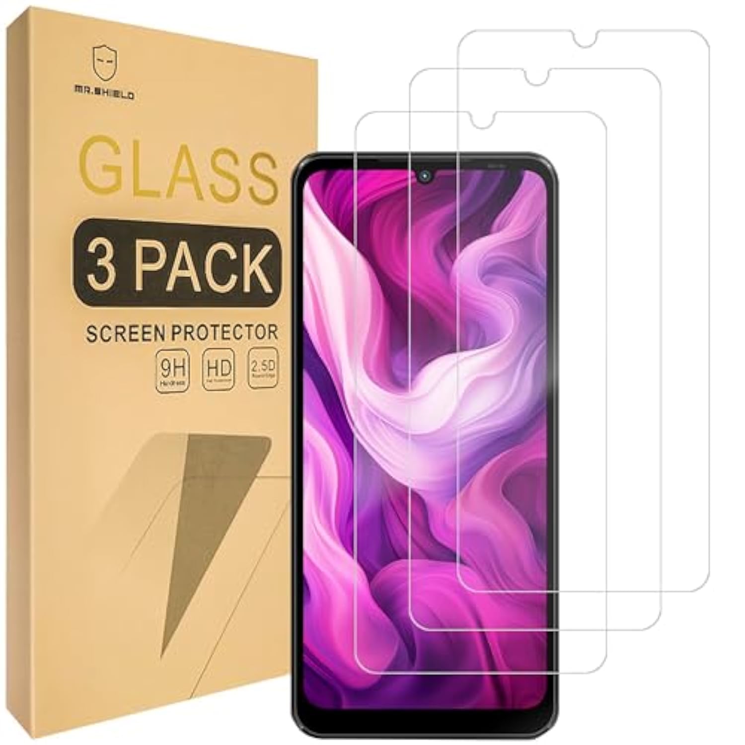 Screen Protector Compatible With Schok Volt Sv67Q [Tempered Glass] [3-Pack] [Japan Glass With 9H Hardness]