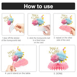 9 Pcs Happy Birthday Honeycomb Centerpieces Decorations - Party Table Toppers Supplies With Cake/Balloon/Gift Designs For Kids Adults Birthday Party Decor