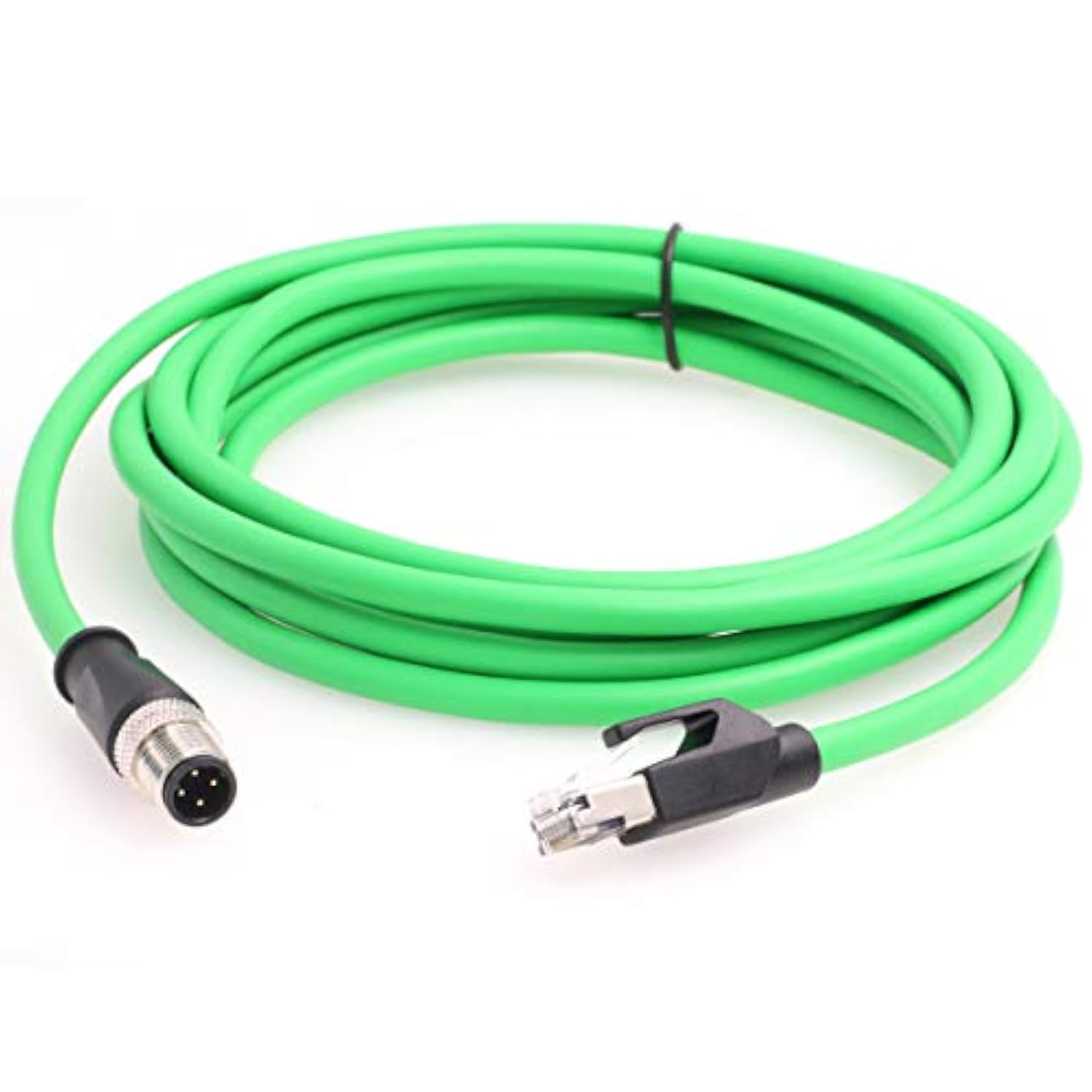 M12 4 Pin D-Code To Rj45 Gigabit Cognex Industrial Camera Network Cord Cat5 Sh