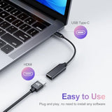 Usb C To Hdmi Adapter 4K For Mac Os, Type-C To Hdmi Adapter [Thunderbolt 3], C