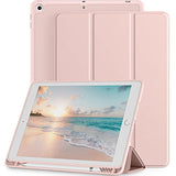 Compatible With 9Th/8Th/7Th Generation Case, For 10.2 Inch Case With Pencil Holder, Tpu Smart Stand Back Cover 2021/2020/2019, Auto Wake/Sleep, Rose Pink