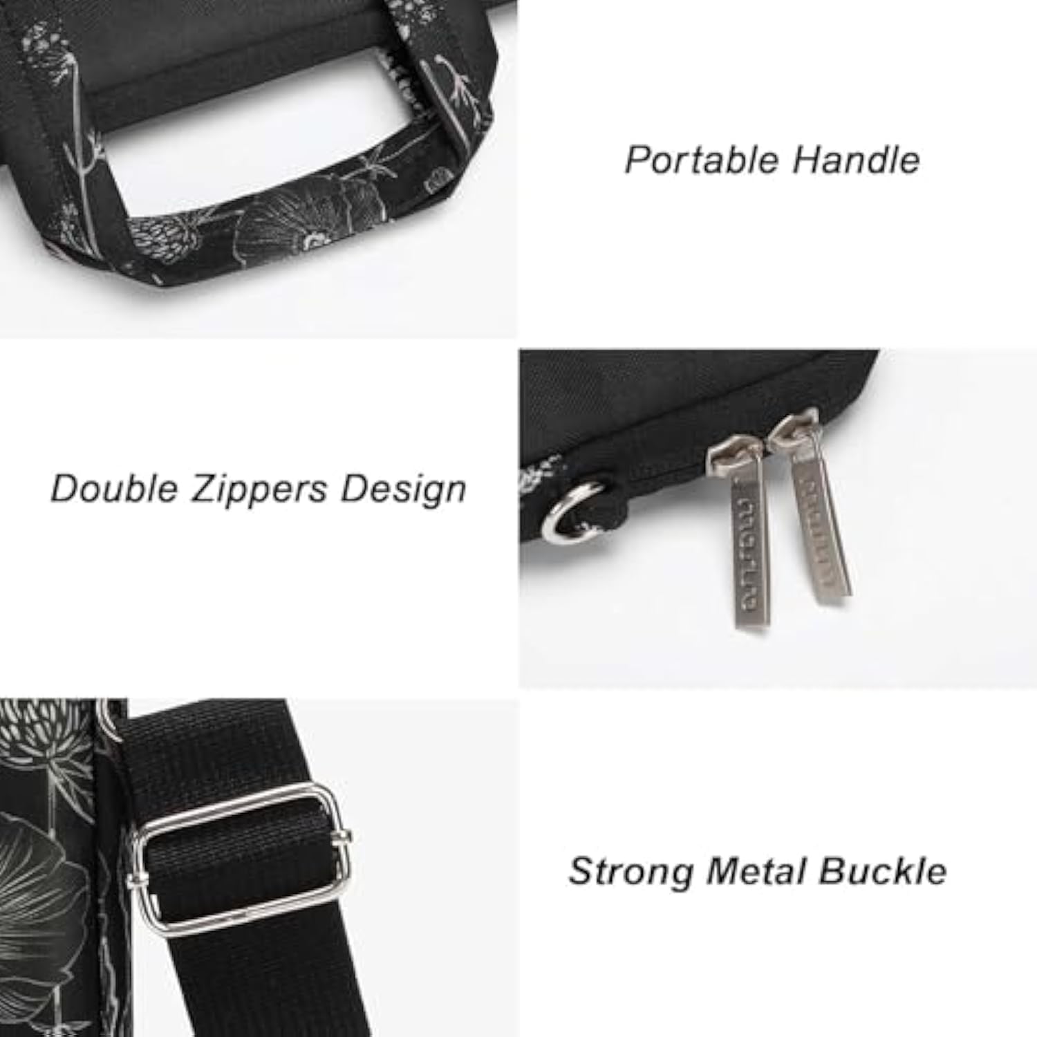 MOSISO Laptop Bag for Women, 15.6 inch Computer Bag Compatible with MacBook, HP, Dell, Lenovo, Asus, Notebook, 15-15.6 inch Laptop Messenger Shoulder Sleeve with Strap, Retro Flower