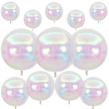 12-Pcs Iridescent 4D Foil Balloons Set Holographic Party Decoration