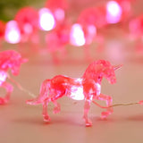 Unicorn Night Lights Pink String Lights Cute Fairy Lights Unicorn Horse Gifts Usb Plug In Or Battery Power String Lights