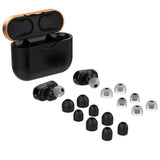 For Sony Wf-1000Xm3 Silicone Eartips, Silicone Protective Earphone Ear Tips Case Cover Shell For Sony Wf-1000Xm3, Soft And Durable(Silicone Black)