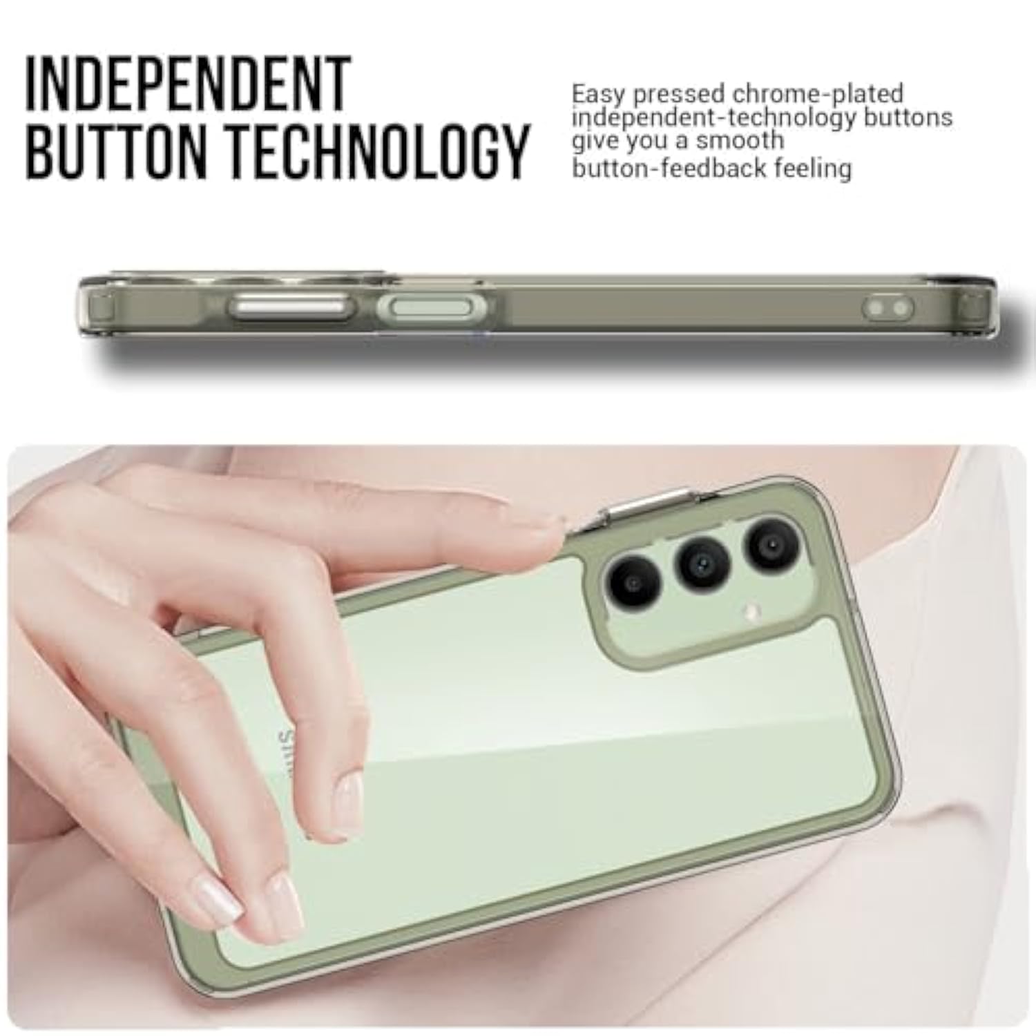 For Samsung Galaxy-A16-5G Phone Case: Military-Grade Shockproof Phone Cover With Tempered Glass Screen Protector, Anti-Scratch & Reinforced Bumpers - Crystal Clear