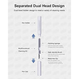 Cleaning Kits For Airpods Pro 1 2 3 Multi-Function Cleaner Pen Soft Brush For Bluetooth Earphones Case Cleaning Tools For Iphone 16 15 Pro Max Lego Camera Lens (White)