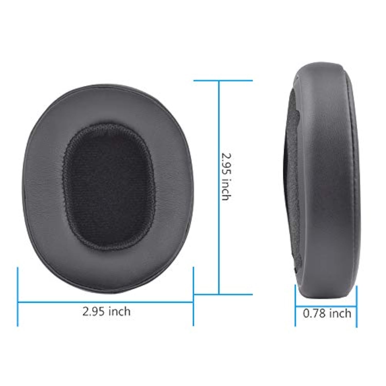 Crusher Cushion Ear Pads Foam Earpads Replacement For Skullcandy Crusher Wireless, Hesh 3 Wireless Over-Ear Headphone