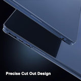 MOSISO Compatible with MacBook Air 13 inch Case 2025 2024 2023 2022 M4 A3240 M3 A3113 M2 A2681,100% Match Official Color,Slim Hard Case&Keyboard Cover&Screen Film for MacBook Air 13.6, Midnight Clear