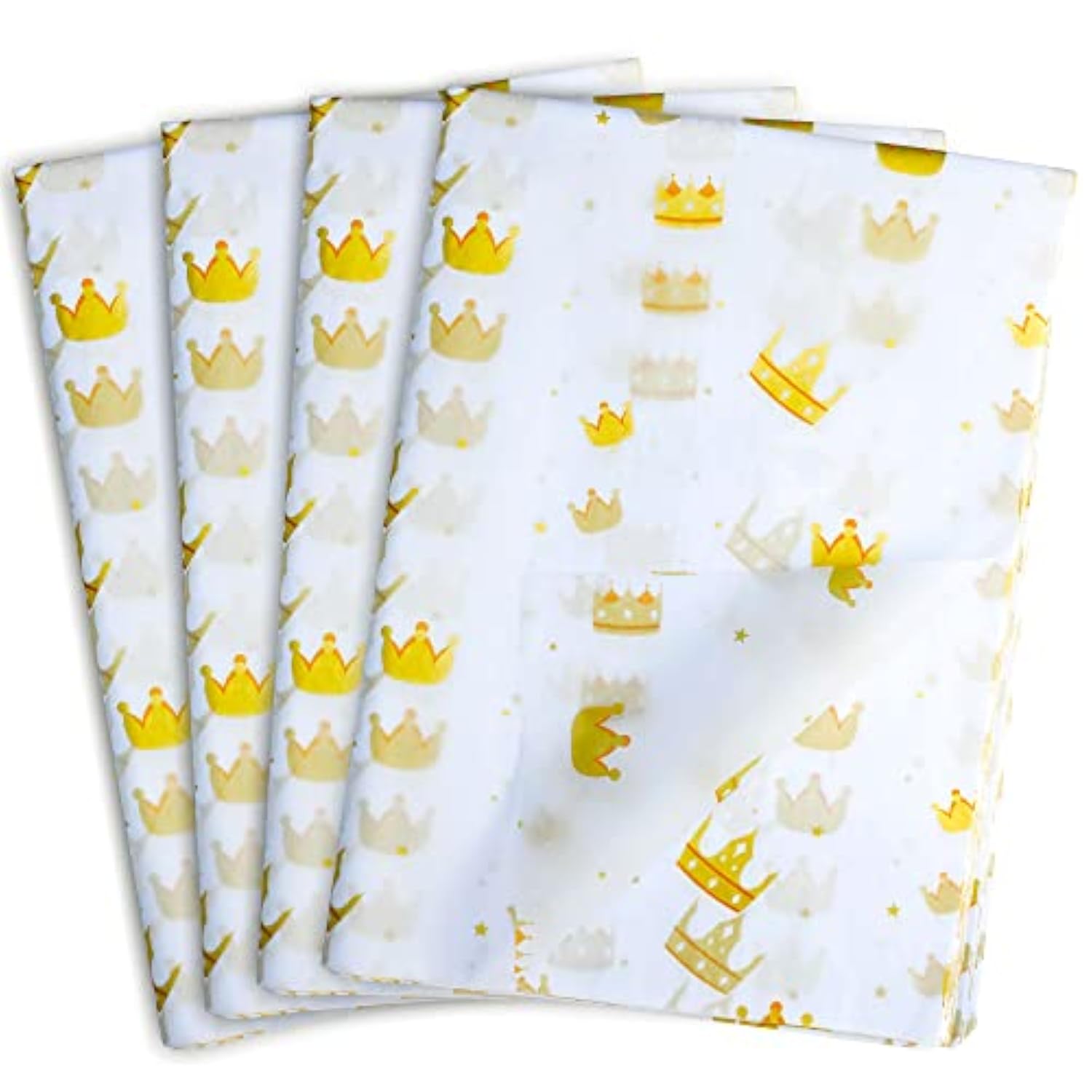 100 Sheets White With Gold Tissue Paper Bulk,20" X 14",Gold Design Tissue Paper For Gift Bags,Birthday,Valentine'S,Mother'S Day,Weddings