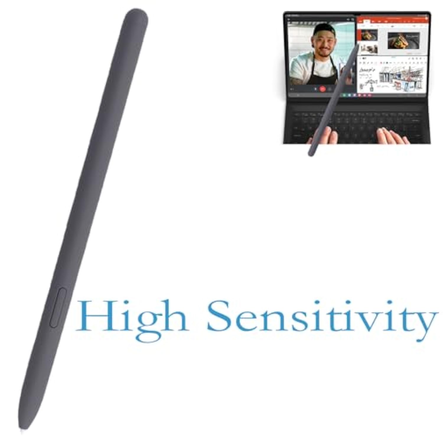 Grey Galaxy Tab S9 Fe S Pen For Samsung Galaxy Tab S9 Fe Stylus Pen Replacement + Free 5 Tips For Samsung Galaxy Tab S9 Fe Stylus S Pen