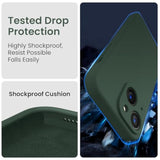 iPhone 15 Silicone Case with Camera & 2 Screen Protectors 6.1in Alpine Green