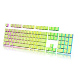 Pudding Keycaps Set | Doubleshot Pbt Keycap Set | Full 112 Oem Profile Key Set | Ansi Us-Layout | For Mechanical Keyboard | Compatible With Cherry Mx, Gateron, Kailh, Outemu | Pistachio