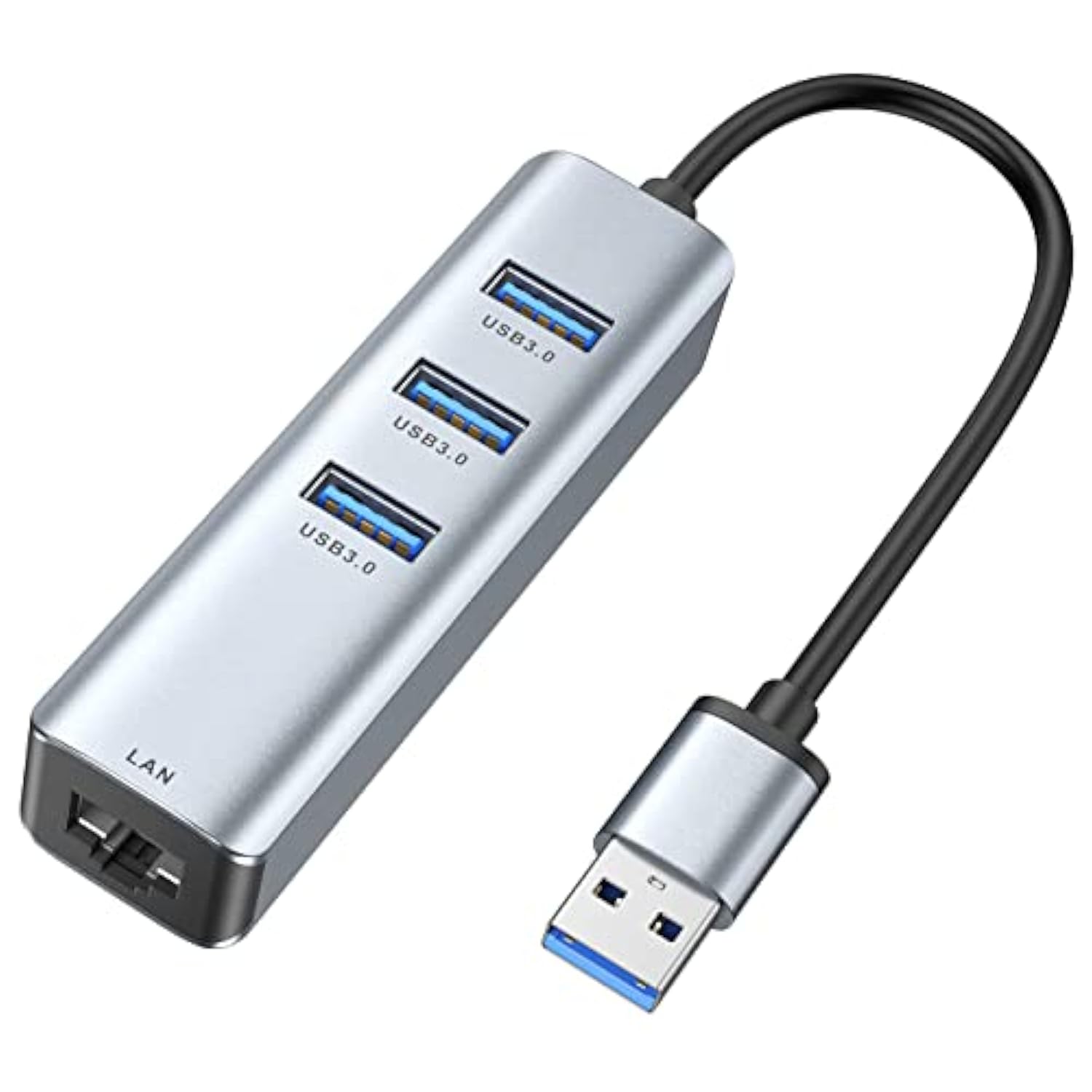 Usb 3.0 To Ethernet Adapter, 3-Port Usb 3.0 Hub With Rj45 10/100/1000 Gigabit