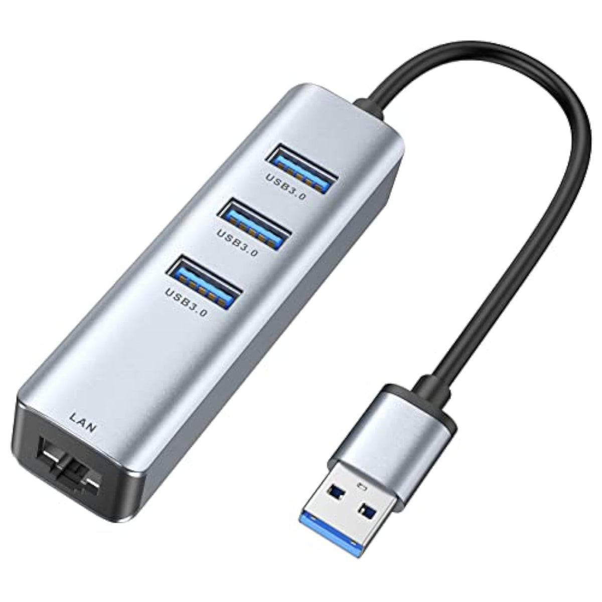 Usb 3.0 To Ethernet Adapter, 3-Port Usb 3.0 Hub With Rj45 10/100/1000 Gigabit