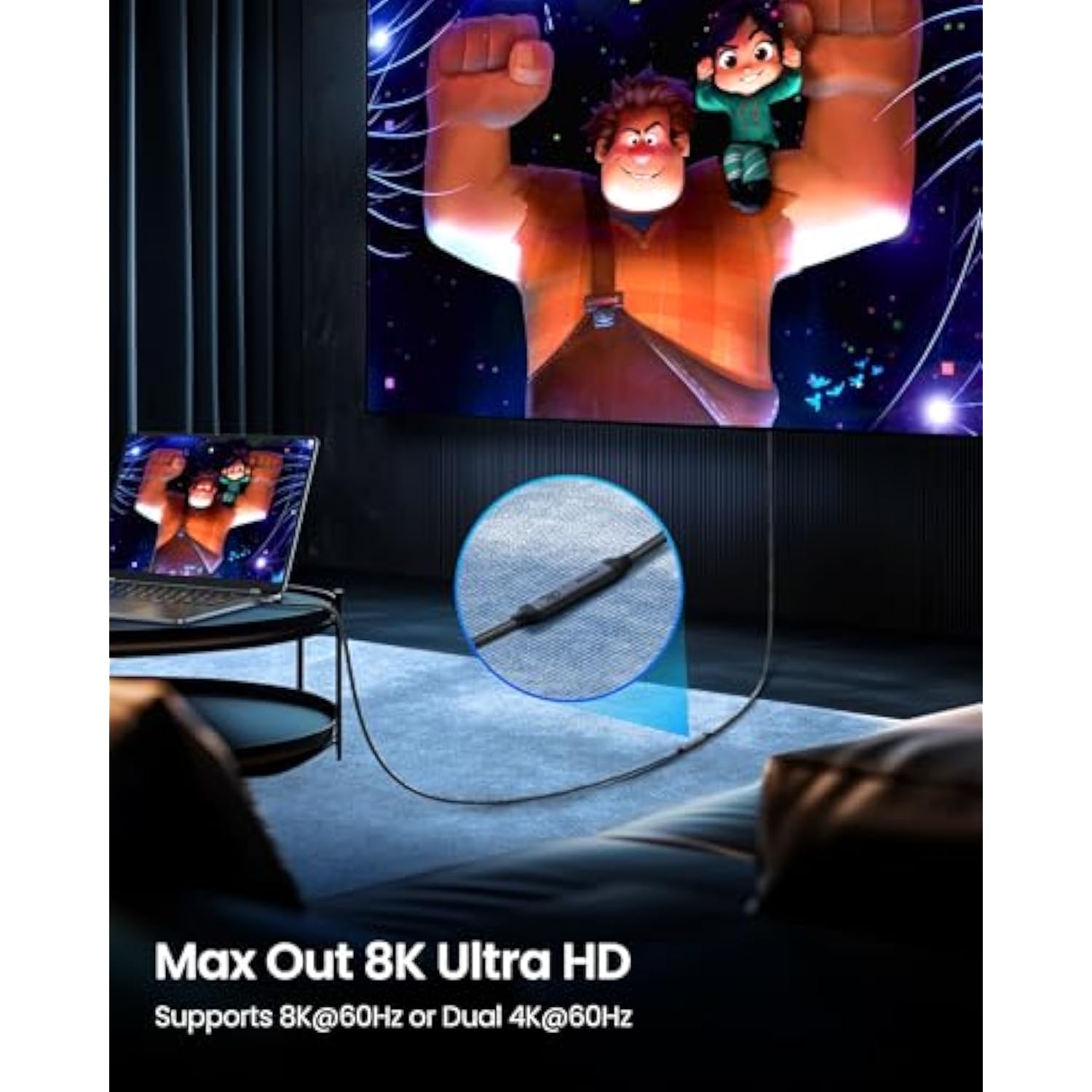 Usb4 Extension Cable For Thunderbolt 4, [40Gbps/240W/8K] Usb C Extension Cable 4Ft, 8K@60Hz Type C Video Extender Male To Female Compatible For Usbc Hub/Iphone 16/Macbook/Ipad/Mag Safe