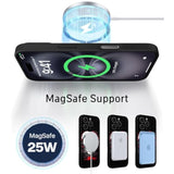 For Iphone 16 Pro Case Anime Compatible With Magsafe, Silicone Black Cute Japanese Anime Design Magnetic Shock Proof Heavy-Duty Protection Phone Case For Men Boys Women Girls