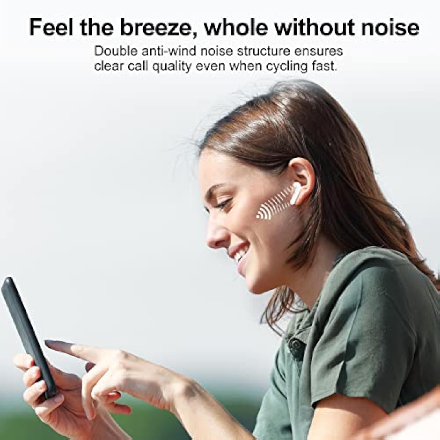 Wireless Earbuds 2024 Bluetooth 5.3 Headphones With Hd Mic Hifi Stereo Sound, Wireless Earphones With Dual Led Display Touch Control, Ipx7 Waterproof 30H Playtime Mini Ear Buds For Ios Android, White